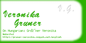 veronika gruner business card